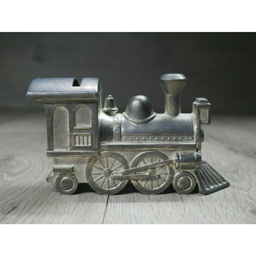 Heim Concept Pewter 6-inch Train Bank